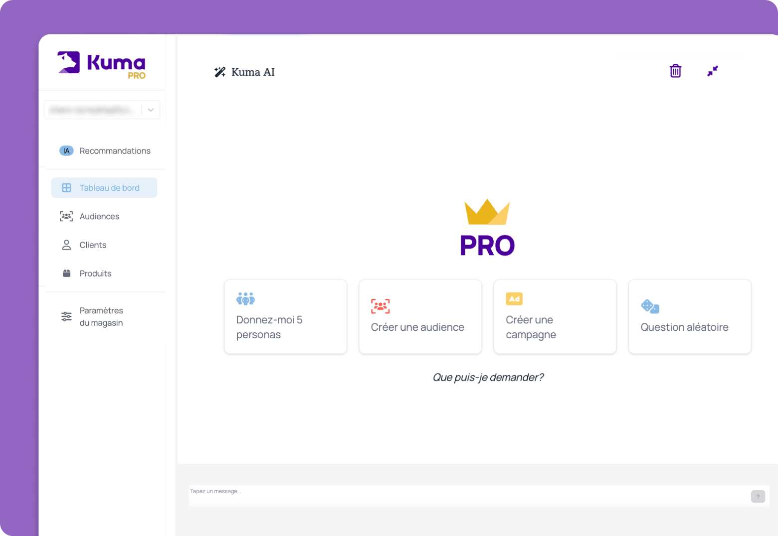 chatbot d'IA pour shopify