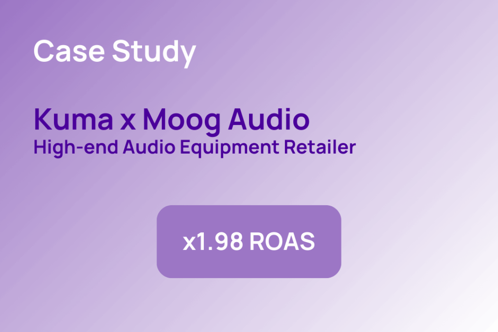 How Moog Audio Adopted Kuma to Maximize Ad Efficiency and Profitability