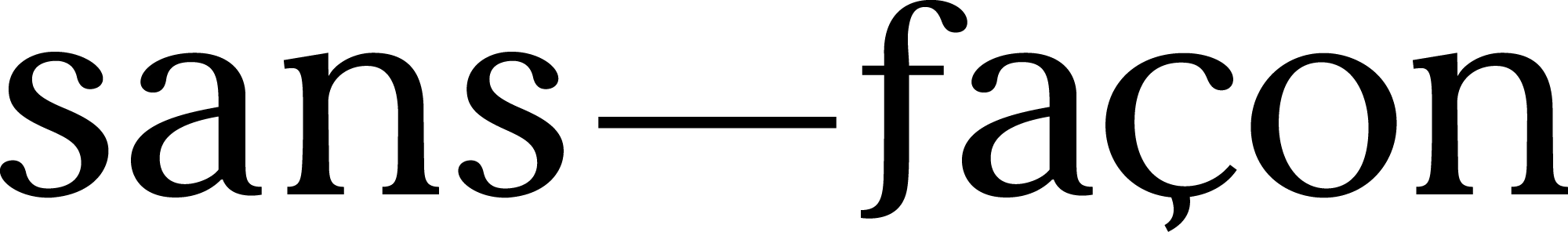 Sans Façon